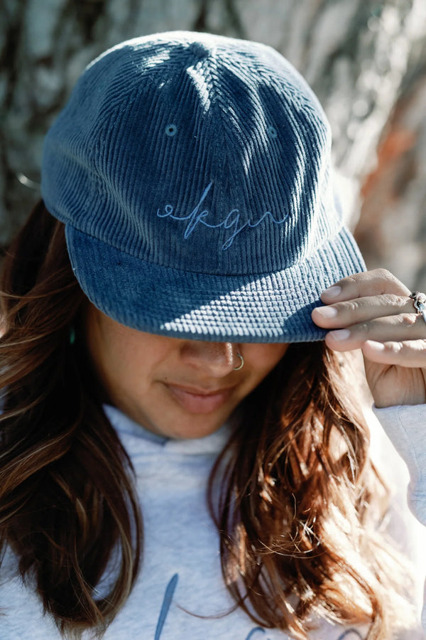 Accessory - Okanagan Lifestyle Slate Cursive Cord Cap