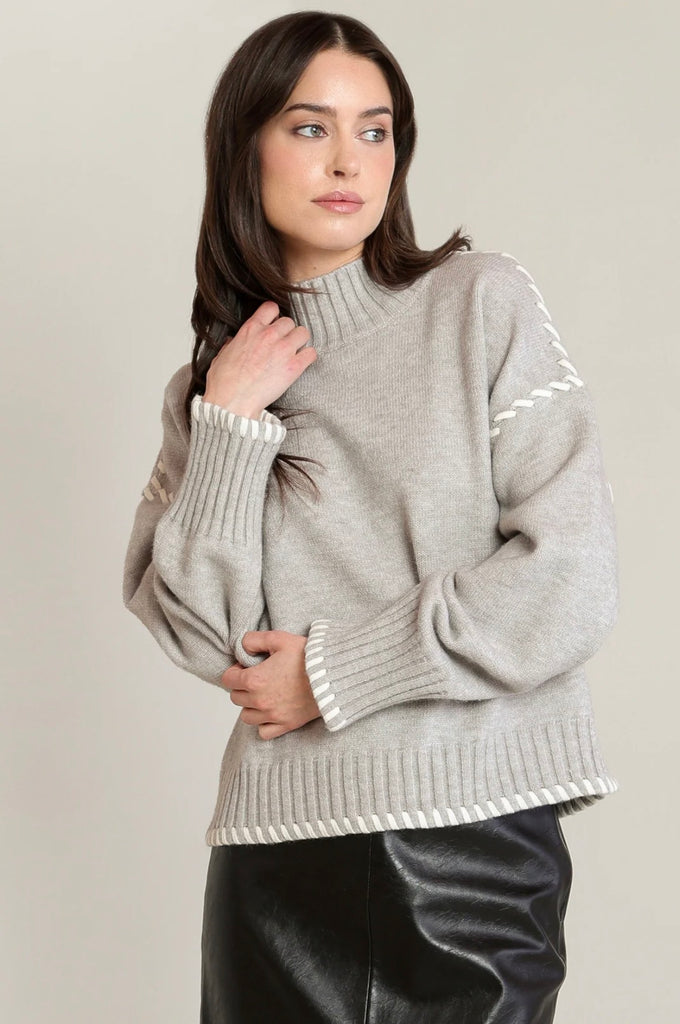Top - Dex Stitch Turtleneck