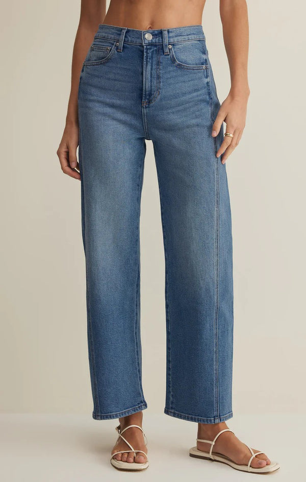 Pants - Z Supply Luna High Rise Bowed Crop Denim Pants
