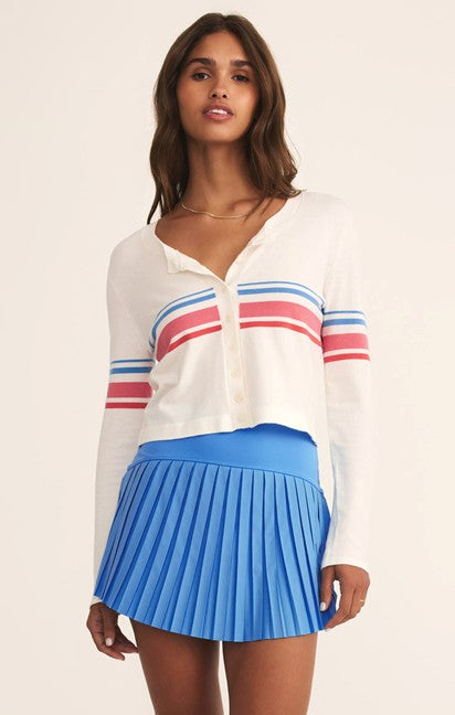 Top - Z Supply Studio Stripe Cropped Cardigan