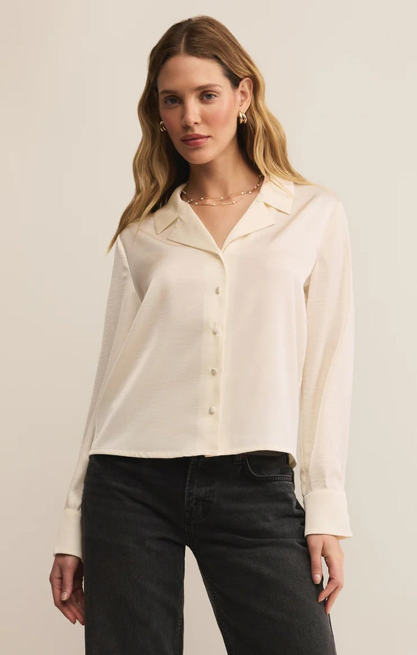 Top - Z Supply Anna Satin Top