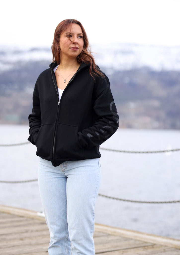 Top - Okanagan Lifestyle Blackout Zip Up