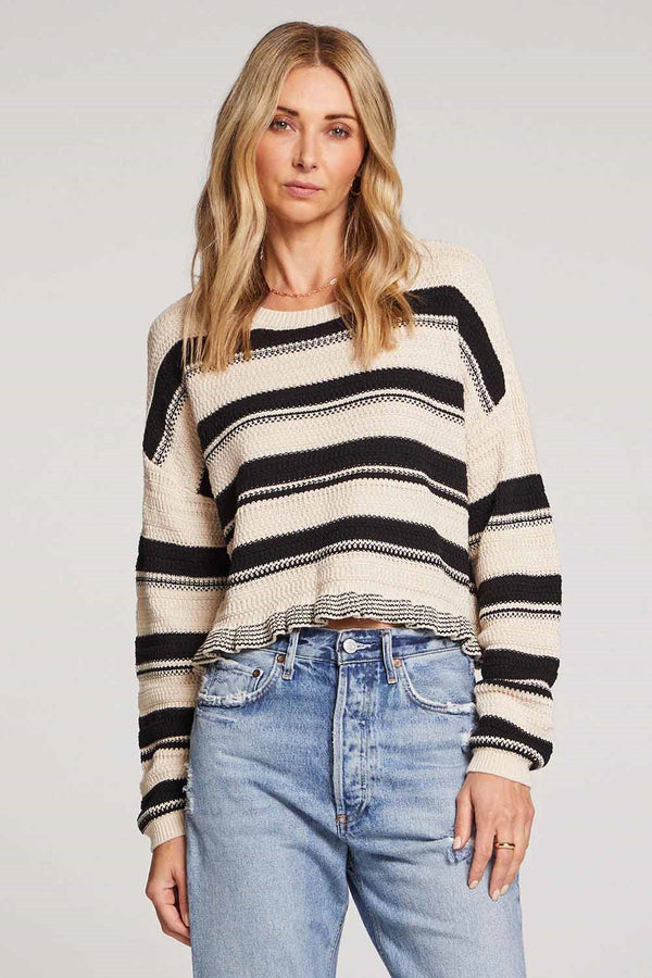 Top - Saltwater Luxe Striped Sweater