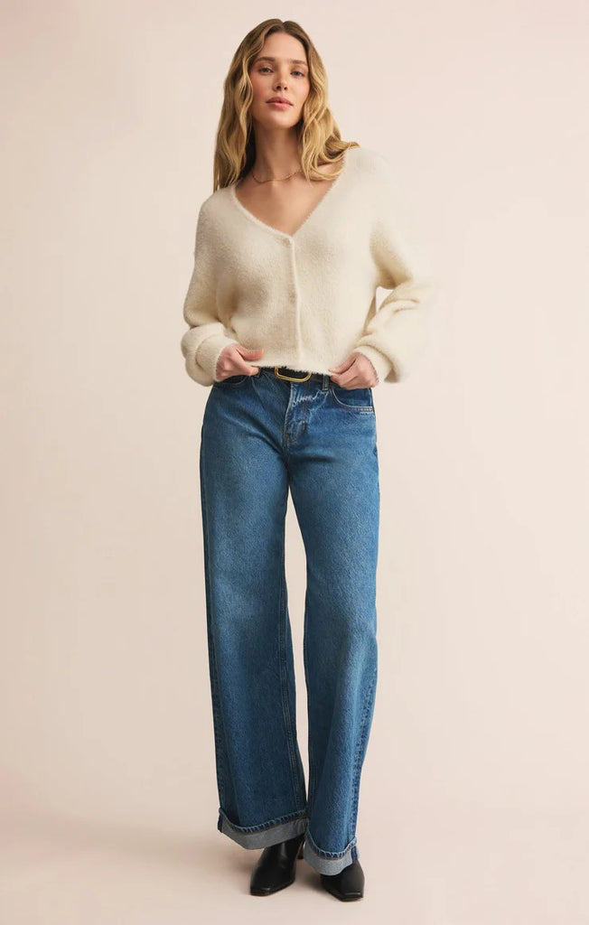 Top - Z Supply Sadira Fluffy Crop Cardigan