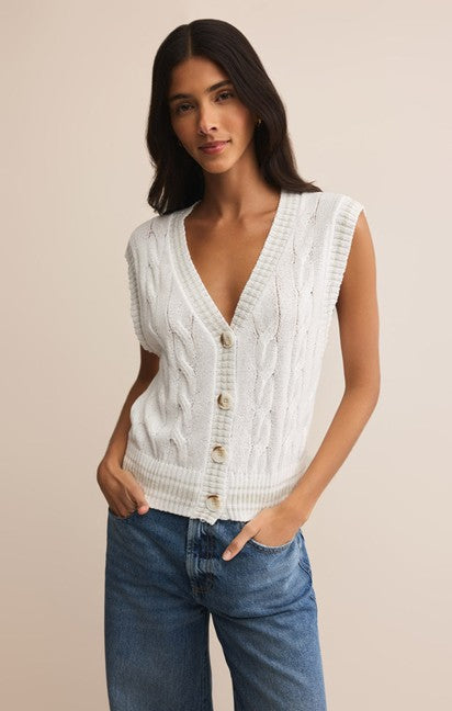 Top - Z Supply Fairway Cable Knit Vest