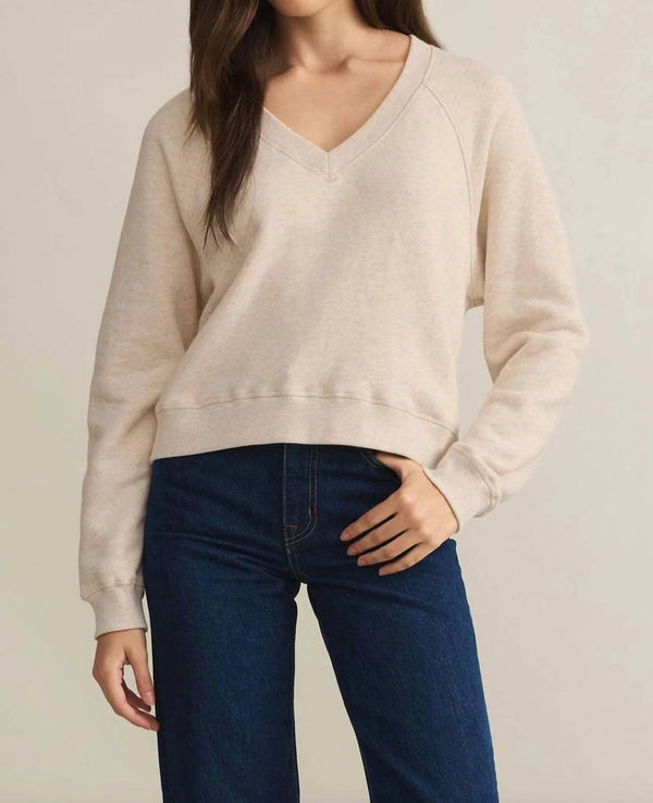 Top - Z Supply Avenue V-Neck Sweatshirt