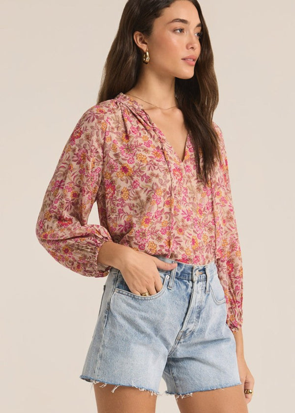 Top - Z Supply Carine Lima Floral Top