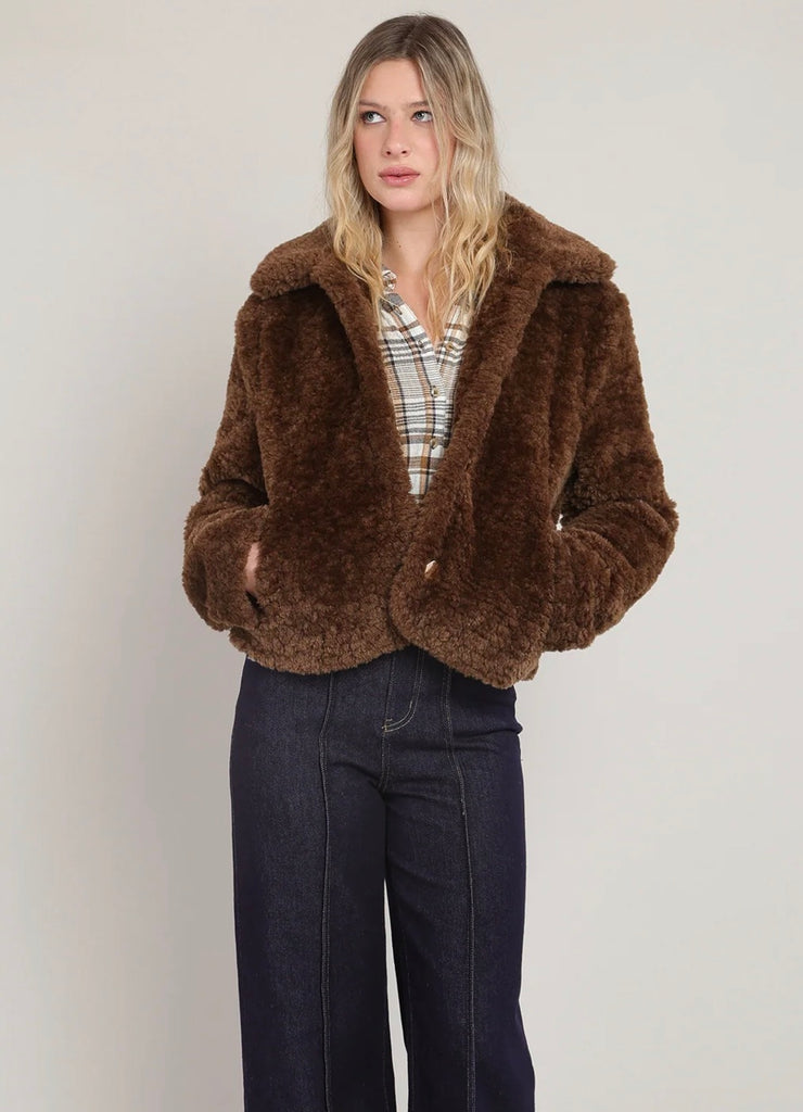 Top - Dex Room 34 Minky Faux Jacket