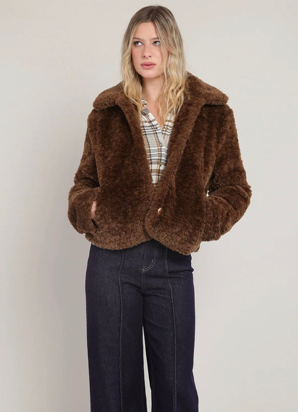 Top - Dex Room 34 Minky Faux Jacket