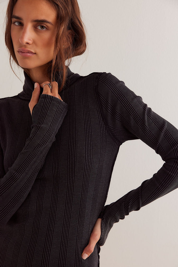 Free people turtleneck tunic sweatshirt best sale