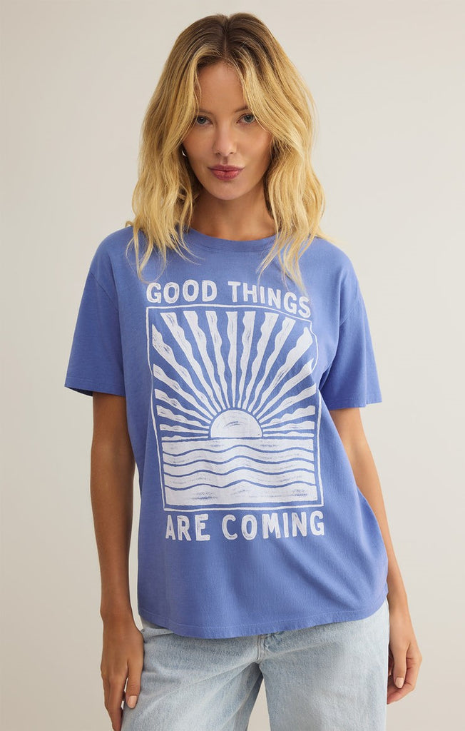 Top - Z Supply Good Things Boyfriend Tee