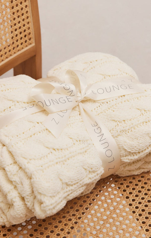 Gift - Z Supply Plush Cable Knit Blanket