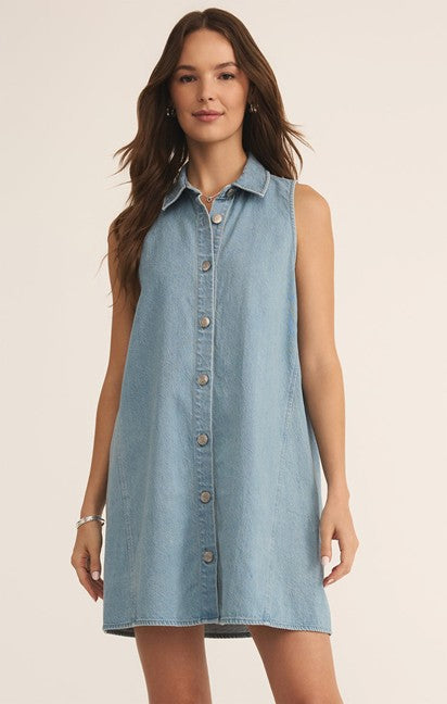 Dress - Z Supply New Light Denim Mini Dress