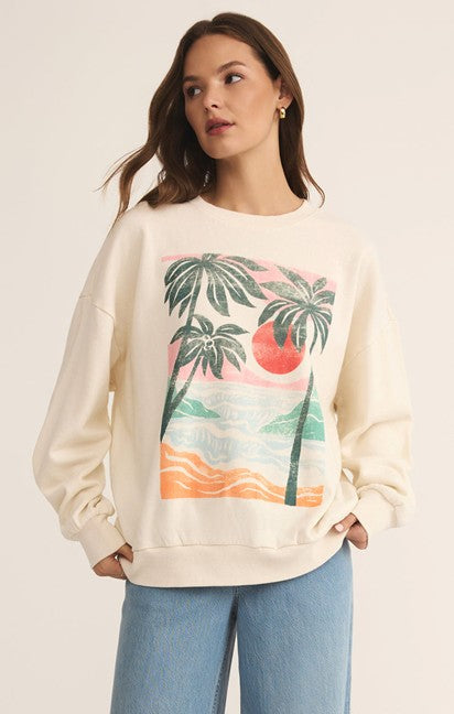 Top - Z Supply High Tide Sunday Sweatshirt