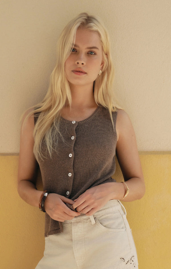 Top - Z Supply Linen Blend Sweater Vest
