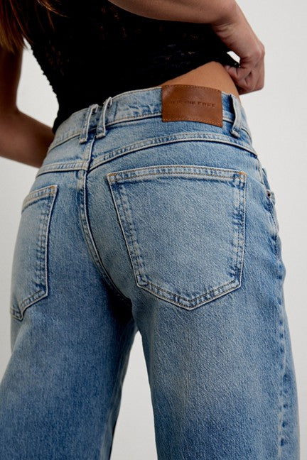 Pants - Free People Risk Taker Mid Rise Jeans