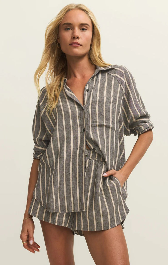 Top - Z Supply Perfect Linen Striped Top