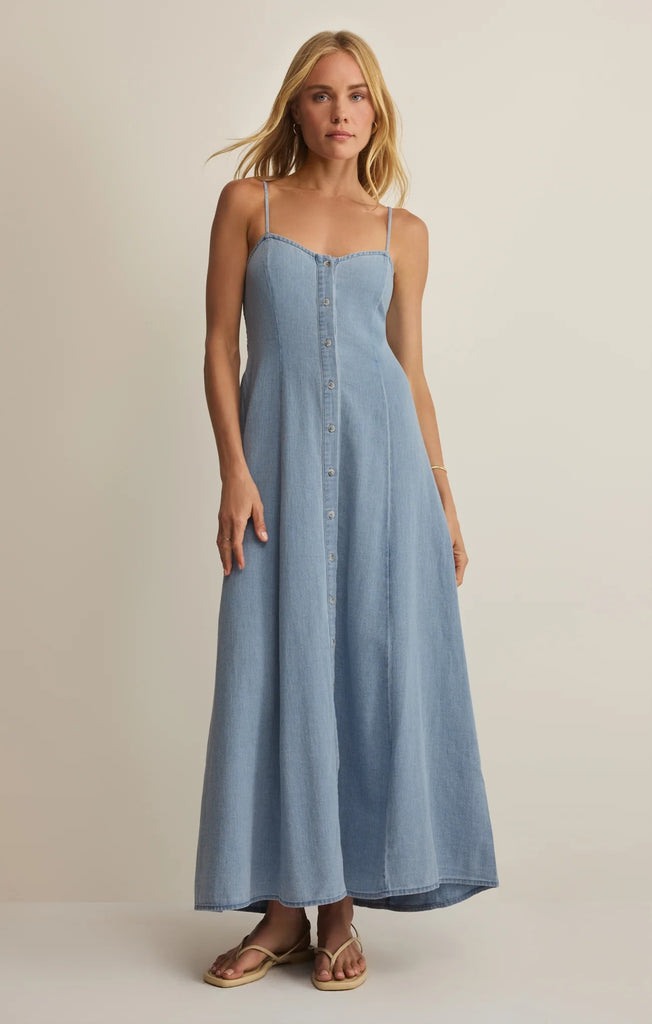Dress - Z Supply Angel Eyes Twill Midi Dress