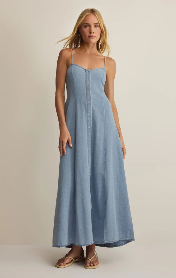 Dress - Z Supply Angel Eyes Twill Midi Dress
