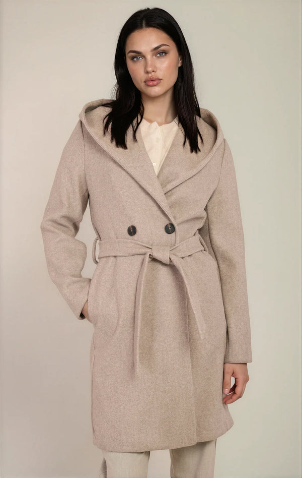 Top - Dex Belted Hooded Coat