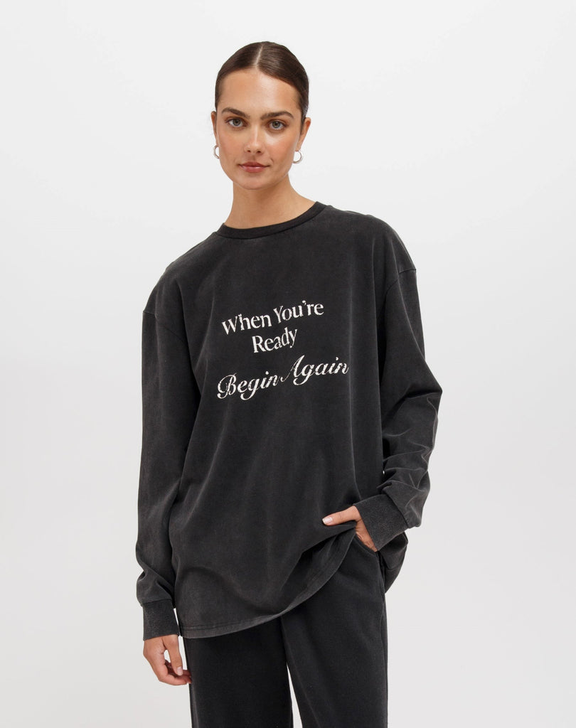 Top - Brunette The Label Begin Again Boxy Tee