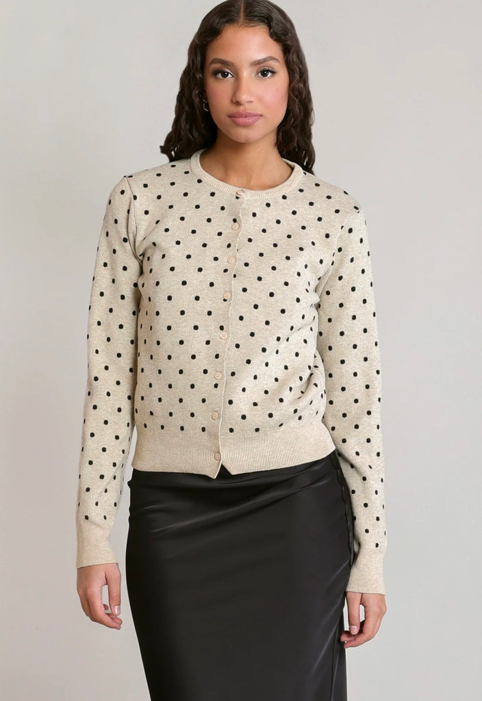 Top - Dex Polka Dot Cardigan