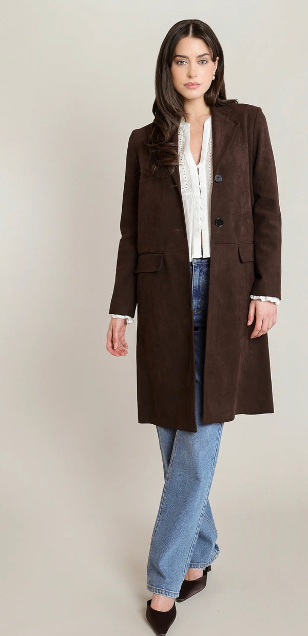 Top - Dex Suede Coat