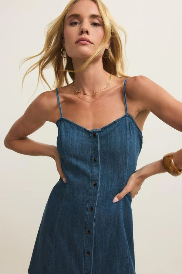 Dress - Z Supply Angel Eyes Denim Mini Dress
