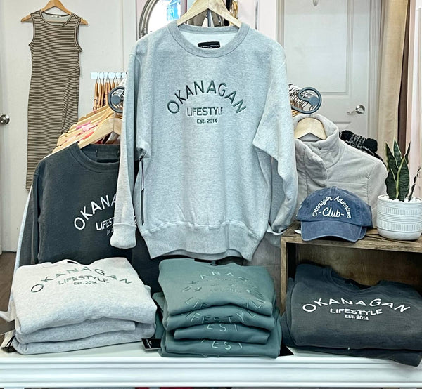 Top - Okanagan Lifestyle Spruce Crewneck