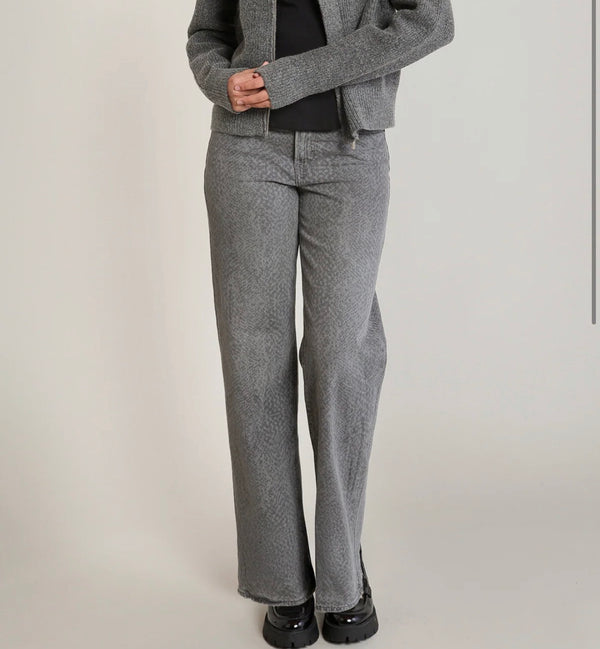 Pants - Dex Grey Print Jeans