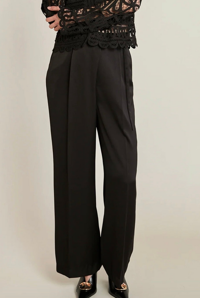 Pants - Dex Black Pull On Trouser