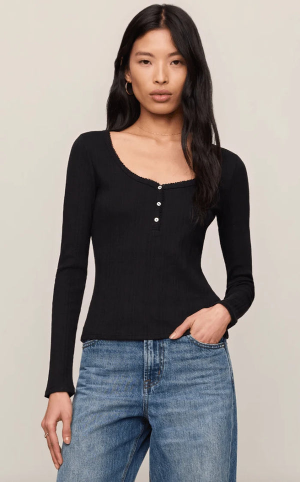 Top - Z Supply Audri Scalloped Top