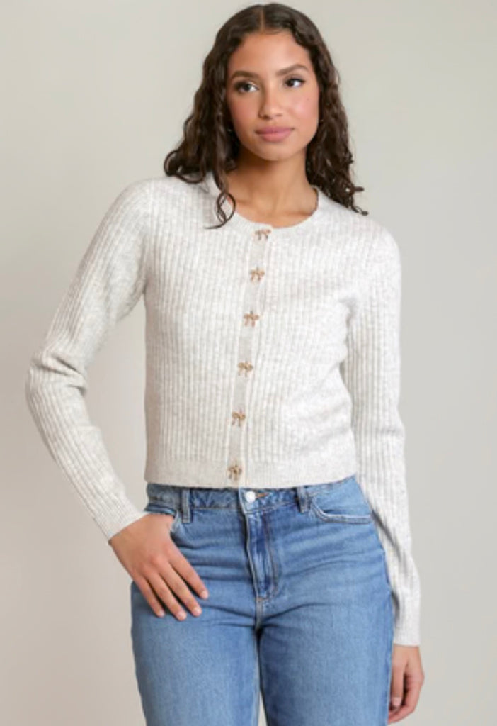 Top - Dex Dainty Bow Cardigan