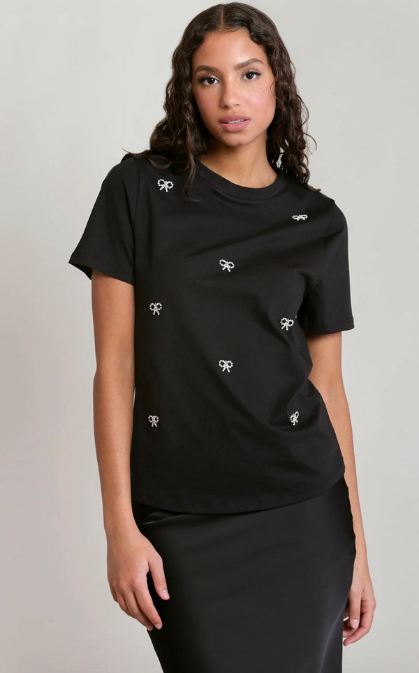 Top - Dex Embellished Bow Top