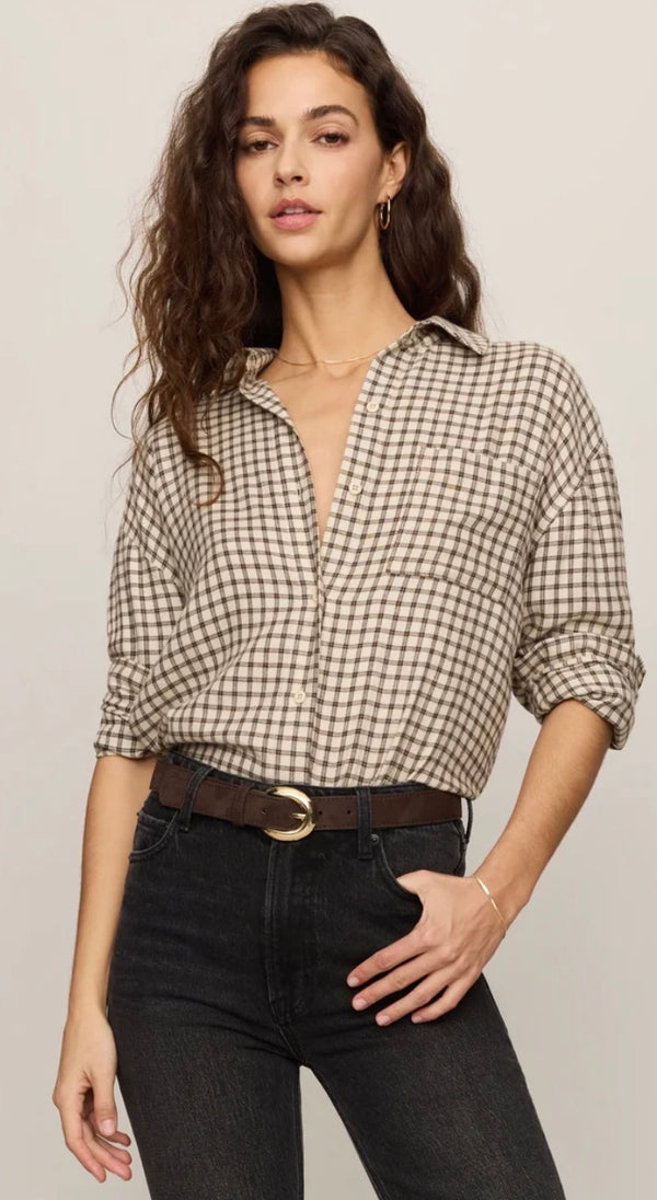 Top - Z Supply River Plaid Button Up