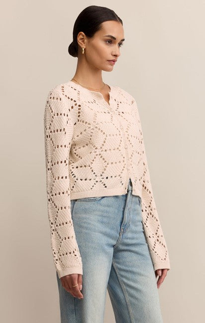 Top - Z Supply Rosalyn Diamond Sweater Cardigan