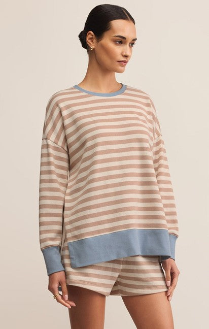 Top - Z Supply Layer Up Stripe Sweatshirt