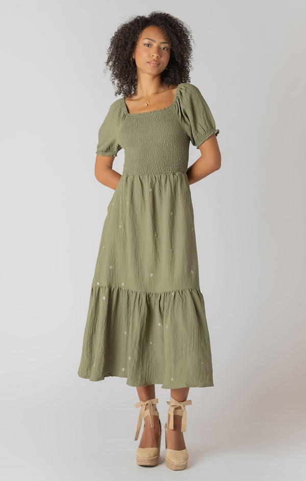 Dress - Dex Smocked Tiered Maxi Dress
