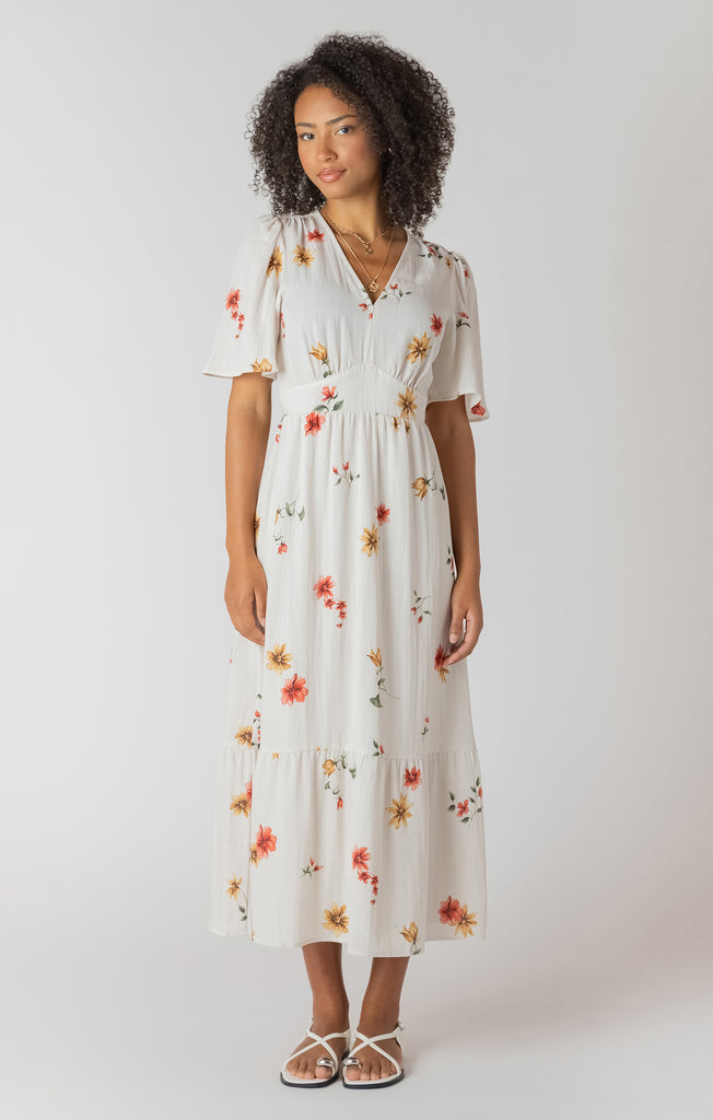 Dress - Dex Short Sleeve Floral Maxi Dress