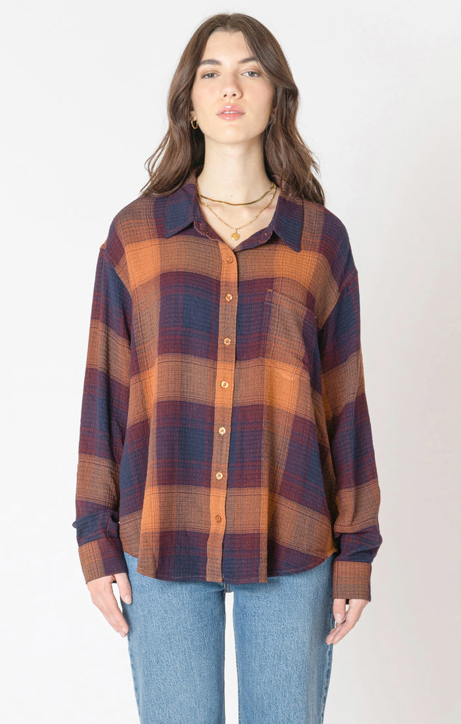 Top - Dex Textured Plaid Shirt