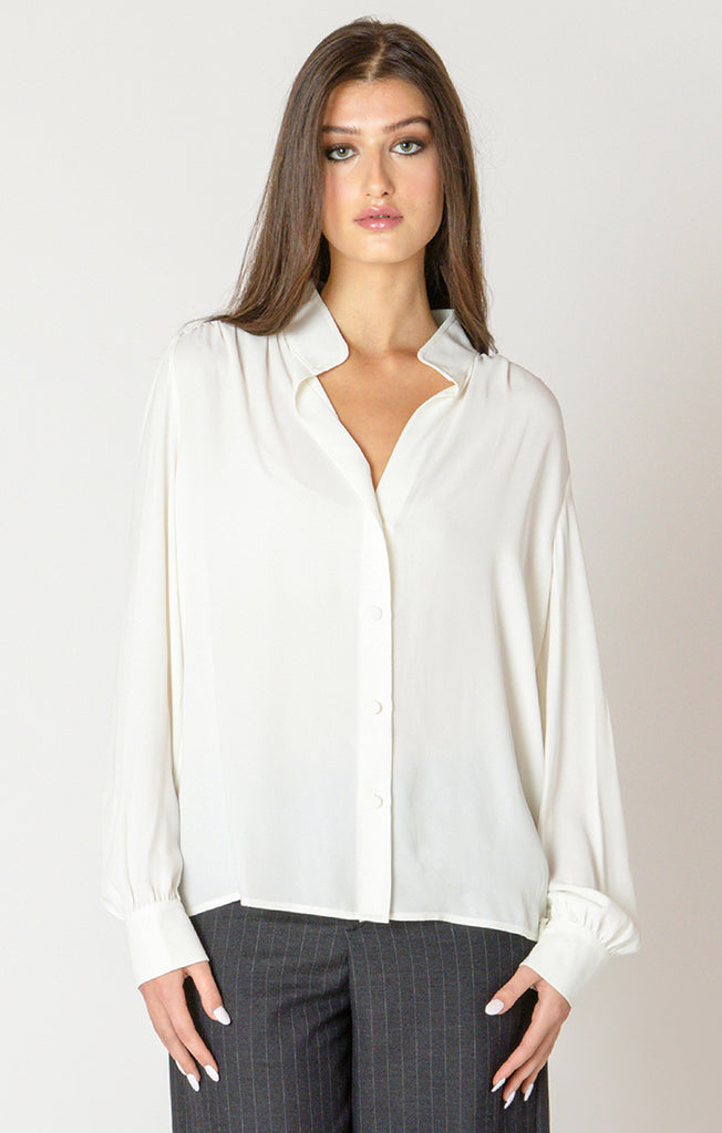 Top - Dex Relaxed Button Front Blouse