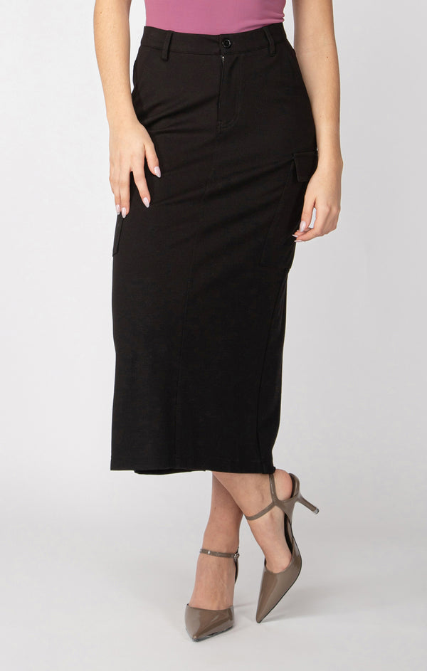 Skirt - Dex Ponte Knit Cargo Skirt