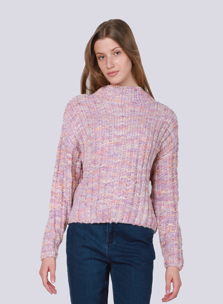 Top - Dex Multi Colored Textured Stitch Sweater