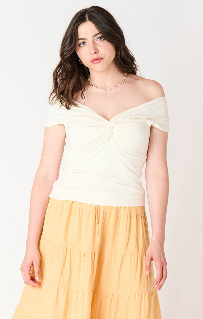 Top - Dex Off Shoulder Twist Detail Top