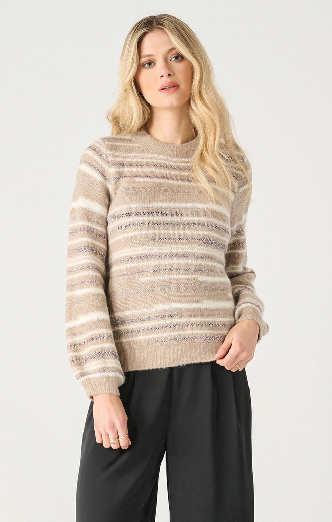 Top - Dex Long Sleeve Sequin Space Dye Sweater