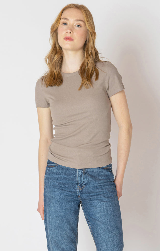 Top - Dex Basic Ribbed Tee