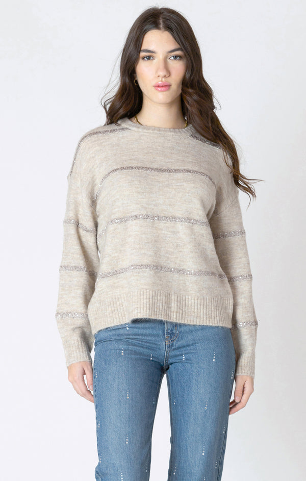 Top - Dex Sequin Stripe Sweater