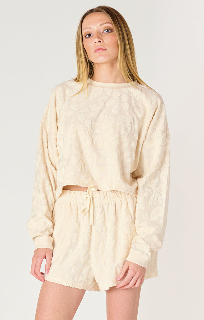 Top - Dex Long Sleeve Patterned Lounge Top