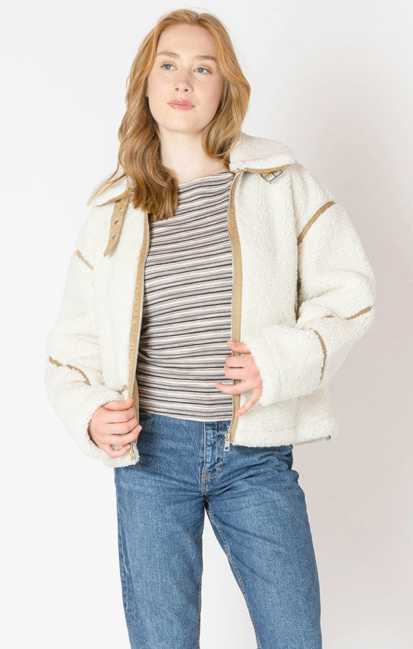 Top - Dex Contrast Detail Fleece Jacket