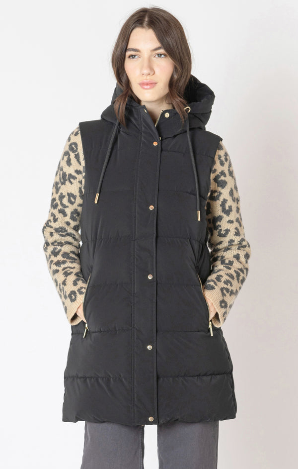 Top - Dex Hooded Puffer Vest